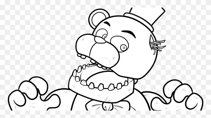 1090x578 Freddy Fazbear Kleurplaat Colorear Phanthom Freddy Bendy And The Ink Machine Coloring Pages, Animal HD PNG Download