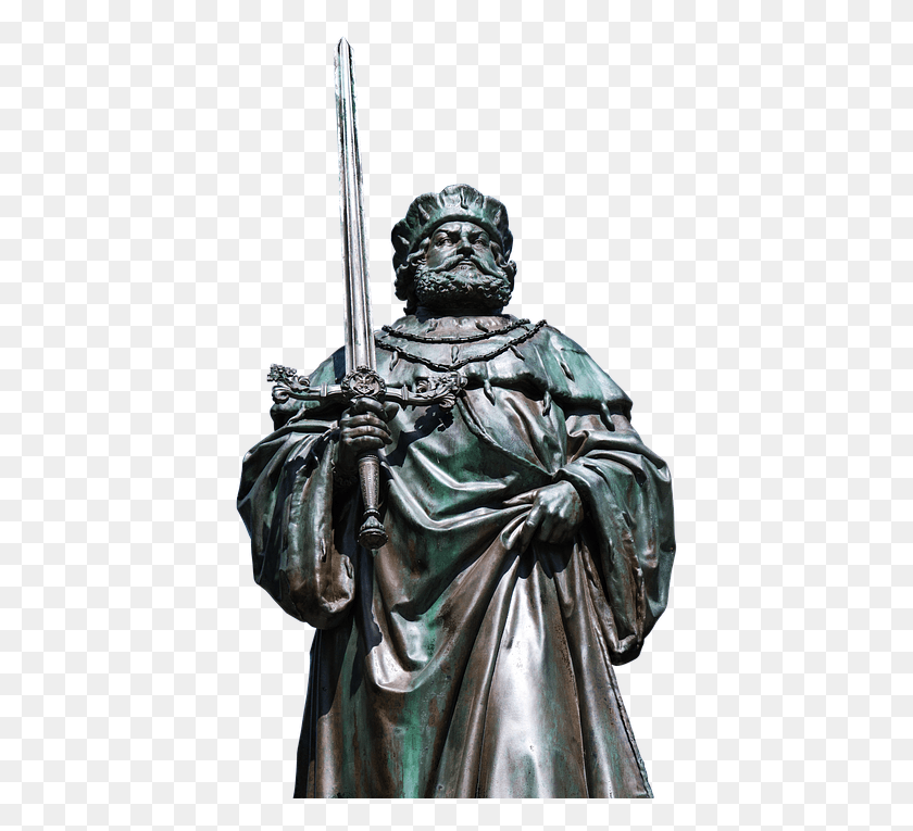 411x705 Frederick The Wise Luther Memorial Monument, Lutero Martín Lutero, Escultura, Estatua Hd Png