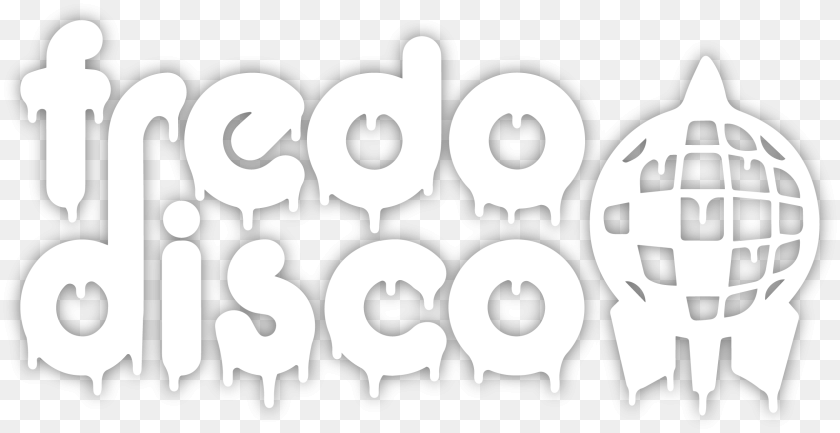 2534x1305 Fredo Disco, Stencil, Text, Animal, Bear Sticker PNG