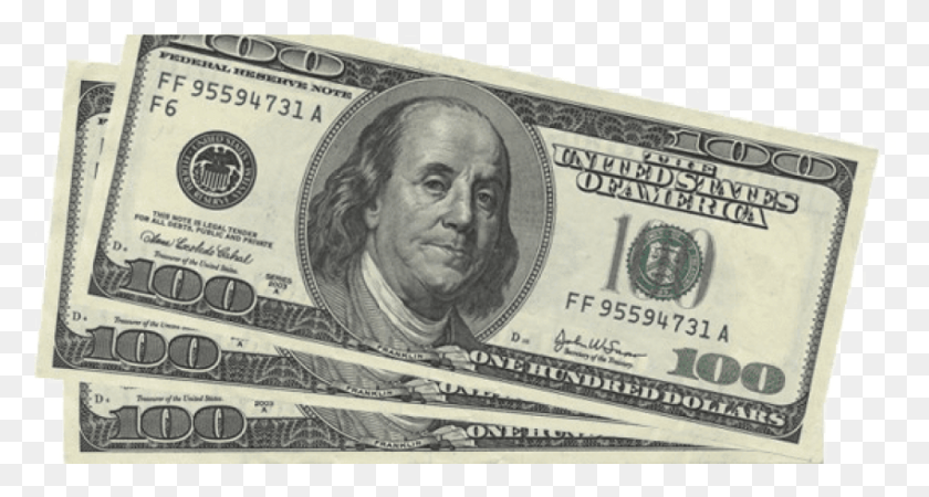 850x426 Free 100 Dollar Bill Images Background 300 Dollars, Person, Human, Money HD PNG Download