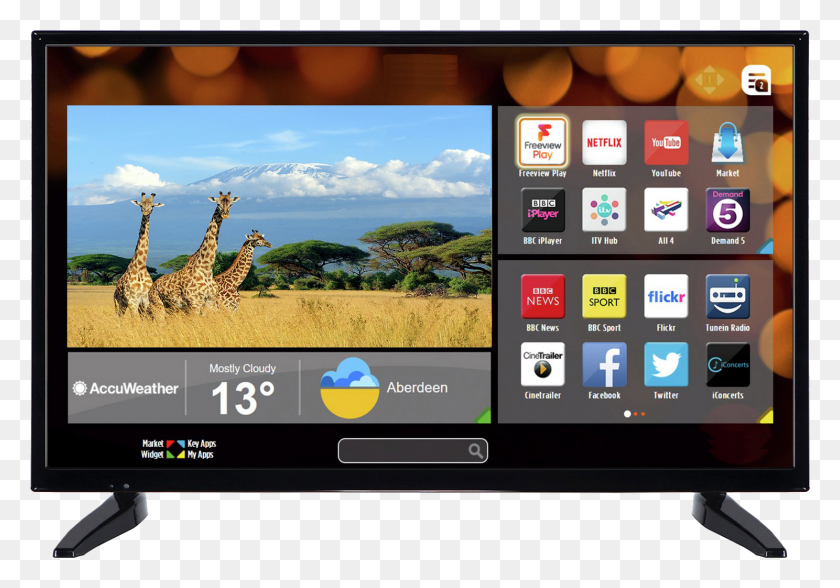 1488x1008 Free 24 Smart Tv Free Gift Offer Bush Smart Tv, Monitor, Screen, Electronics HD PNG Download