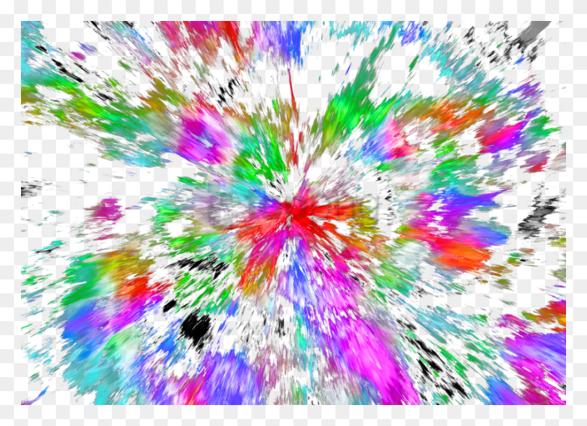 850x600 Бесплатные Абстрактные Цветные Прозрачные Изображения Exploso De Cores, Узор, Орнамент, Краситель Png Скачать
