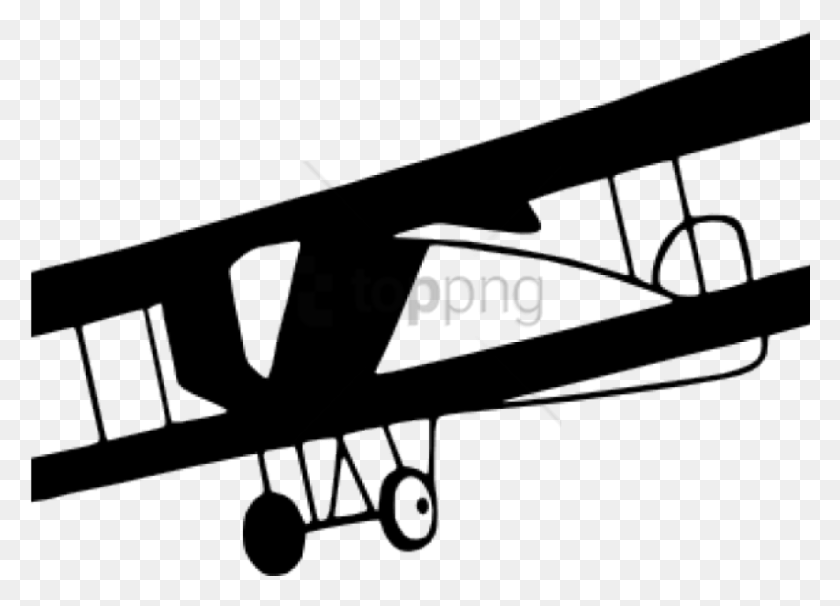 850x595 Free Airplanetransparent Background Image With Transparent Background Vintage Airplane Clipart, Vehicle, Transportation, Aircraft HD PNG Download