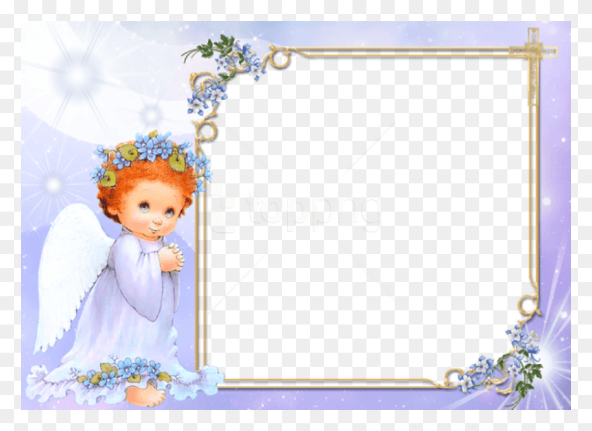850x601 Free Angel Transparent Frame Background Best Stock Angel Photo Frames, Doll, Toy, Clothing HD PNG Download