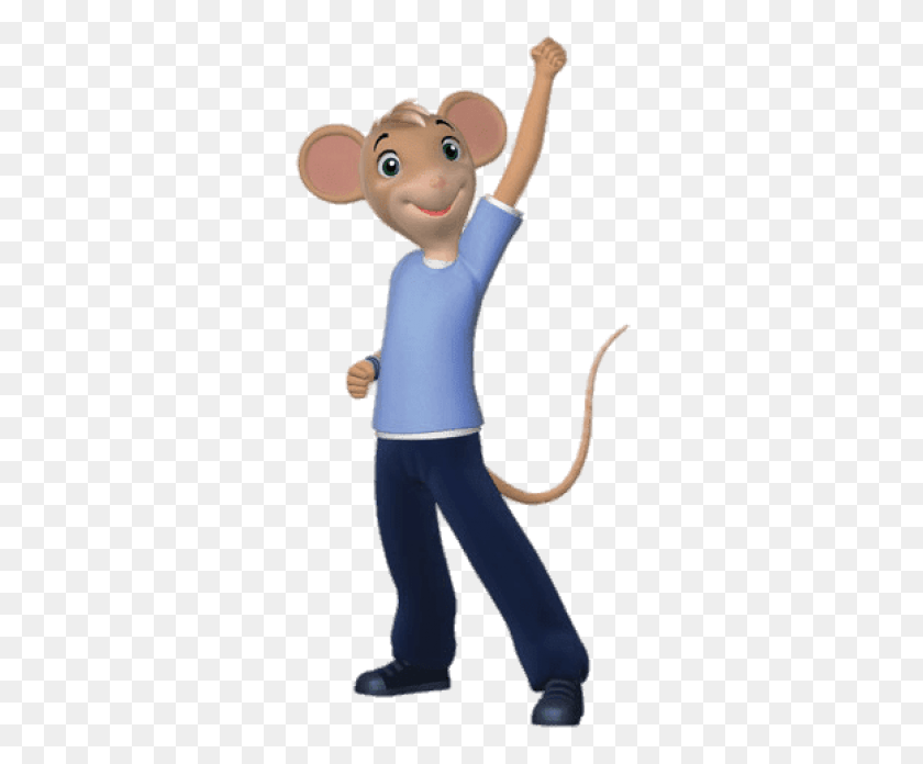308x636 Free Angelina39s Friend Marco Arm Up Clipart Angelina Ballerina Boy Mouse, Person, Human, Figurine HD PNG Download