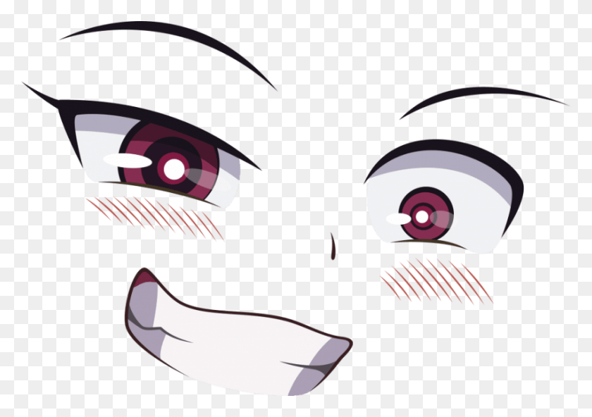 850x580 Free Anime Eyes And Blush Images Background Anime Eyes And Mouth, Graphics, Leisure Activities HD PNG Download