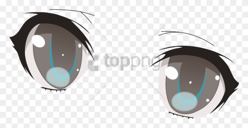 850x409 Free Anime Eyes Transparent Background Image Anime Eyes Transparent Background, Graphics, Electronics HD PNG Download