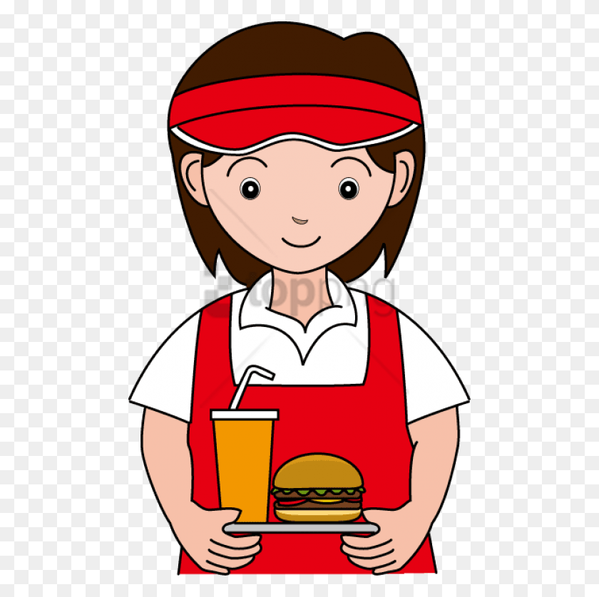 480x778 Free Anunt Angajare Model Fast Food Fast Food Worker Clipart, Waiter, Helmet, Clothing HD PNG Download