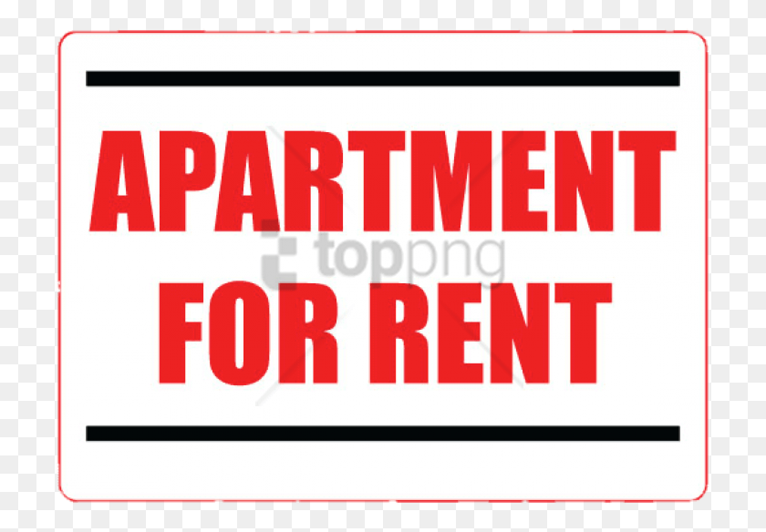 719x524 Free Apartment For Rent Sign Image With Transparent Dsg, Text, Label, Word HD PNG Download