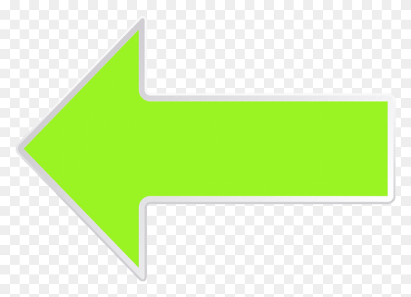 835x585 Free Arrow Green Left Clipart Photo Sign, Label, Text, Logo HD PNG Download