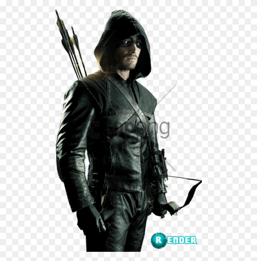 480x792 Free Arrow Tv Show Green Arrow Image With Transparent Arrow Tv Show Green Arrow, Clothing, Jacket, Coat HD PNG Download
