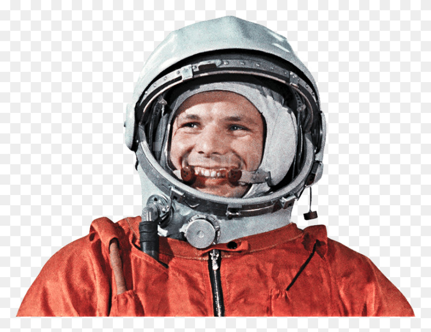 850x640 Descargar Png El Astronauta Imágenes De Fondo Cosmonauta Yuri Gagarin, Casco, Ropa, Vestimenta Hd Png