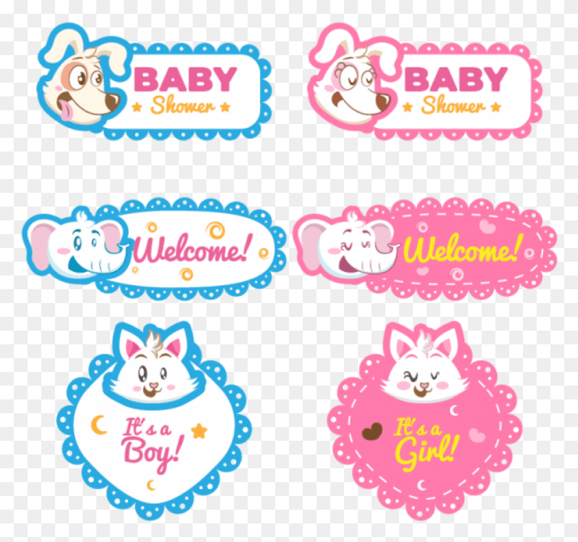 850x793 Png Изображение - Baby Shower Images Background Transparent Cute Baby Vector, Birthday Cake, Cake, Dessert Hd Png Download