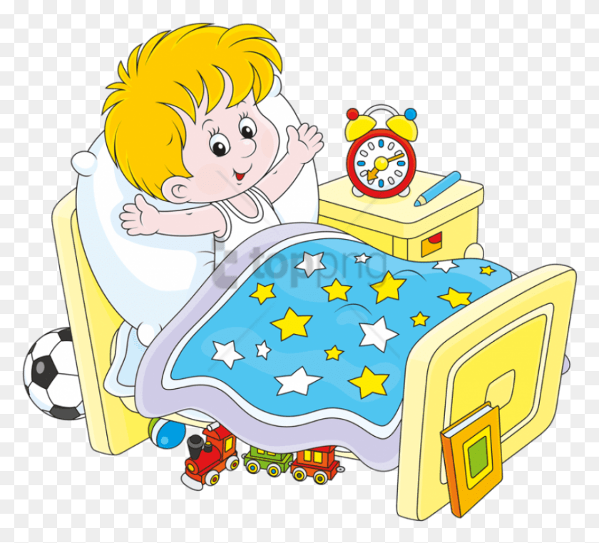 851x765 Free Baby Waking Up Cartoon Image With Transparent Despertando, Graphics, Jigsaw Puzzle HD PNG Download