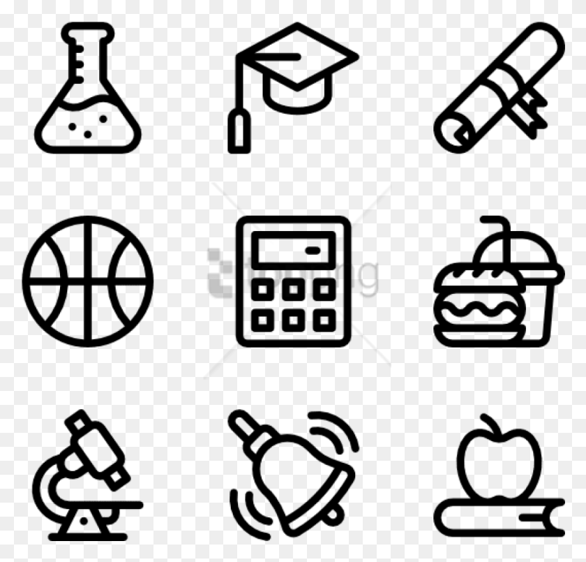 850x812 Free Back To School 40 Icons Facebook Line Icon, Weapon, Weaponry, Stencil HD PNG Download