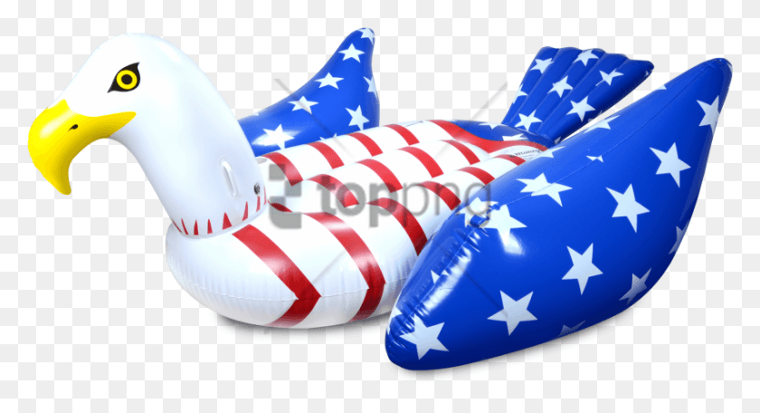 850x432 Free Bald Eagle Float American Image With Transparent Float Pools, Inflatable, Life Buoy, Flag HD PNG Download