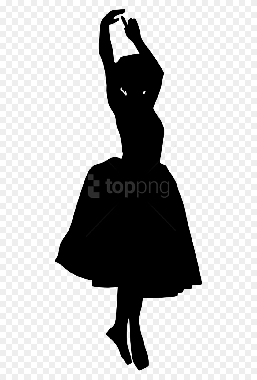 480x1178 Free Ballerina Silhouette Push Bar To Open, Person, Human HD PNG Download