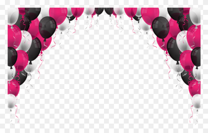 851x522 Free Balloons Decoration Images Background Pink Balloons Transparent Clipart, Lighting, Balloon, Ball HD PNG Download