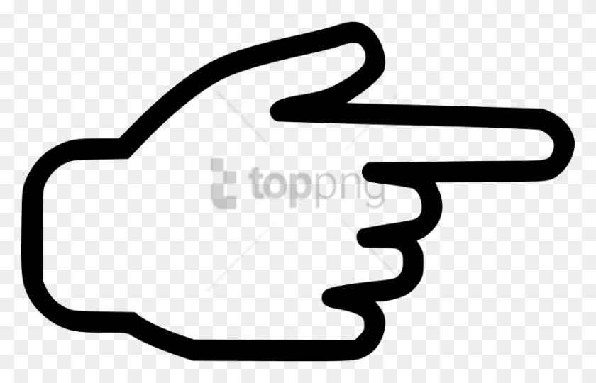 850x524 Бесплатный Баннер Free Hand Right Svg Icon Free Pointing Pointing Finger Icon, Label, Text, Gun Hd Png Download