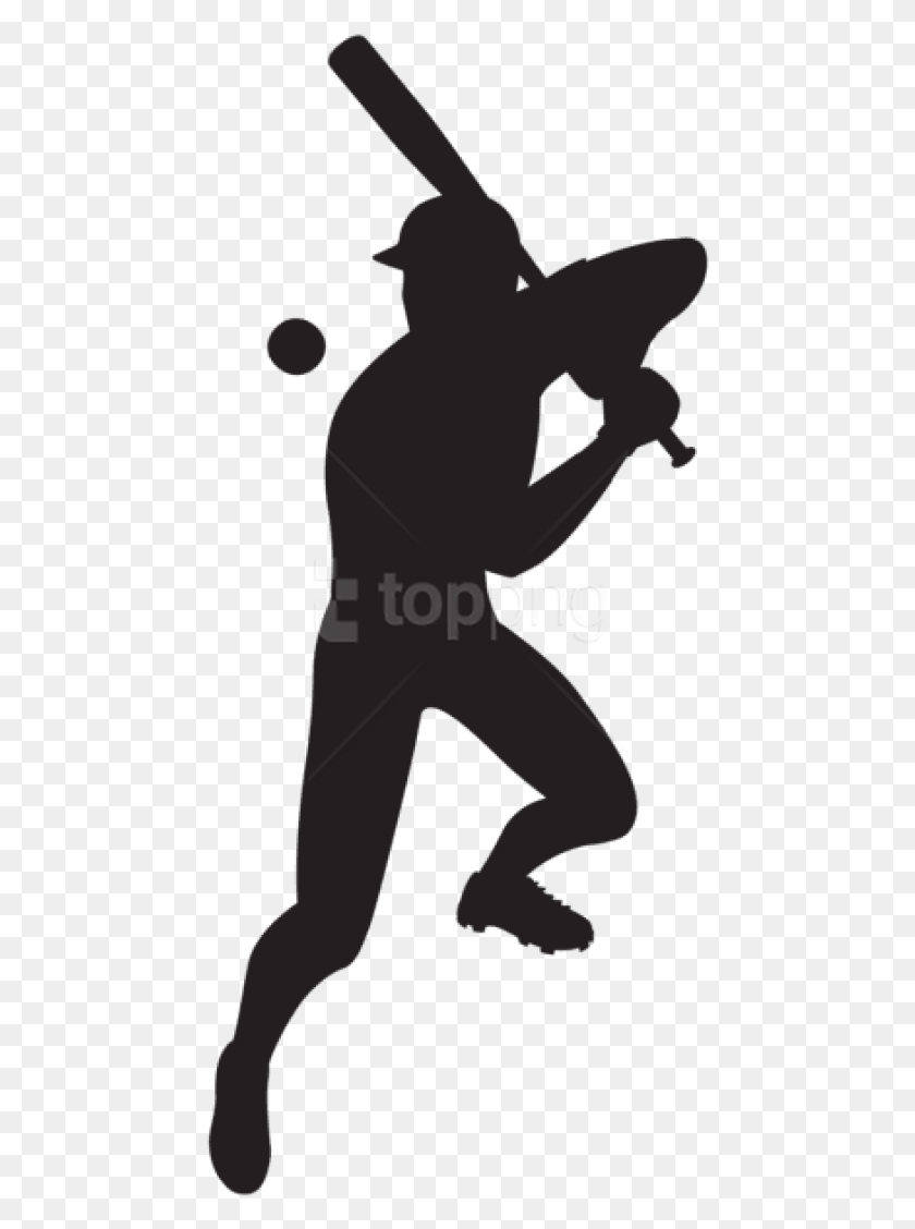 462x1068 Free Baseball Player Silhouette Baseball Player Silhouette, Kneeling, Ninja, Crowd HD PNG Download