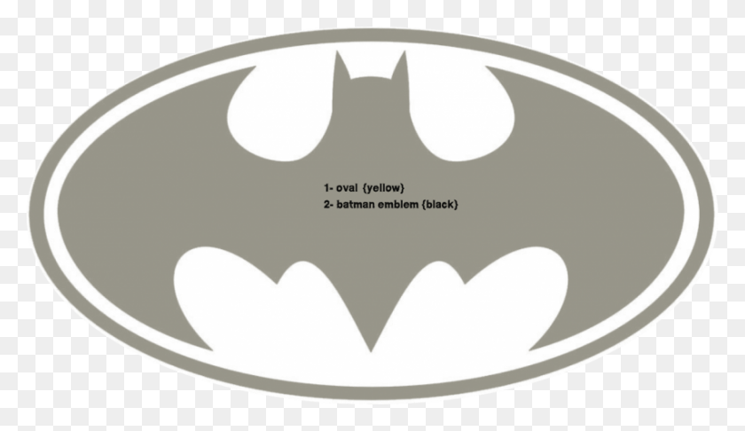 850x465 Free Batman Logo Vector Images Background Batman Logo Black And White, Symbol, Label, Text HD PNG Download