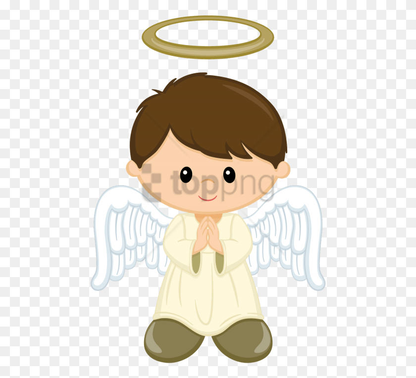 477x704 Free Bautizo Image With Transparent Background Boy Angel Clipart, Archangel HD PNG Download