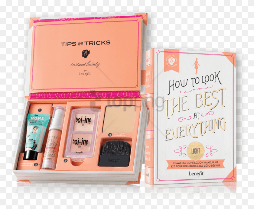 850x689 Free Benefit Cosmetics How To Look The Benefit How To Look The Best At Everything Light, Text, Bottle, Face Makeup HD PNG Download