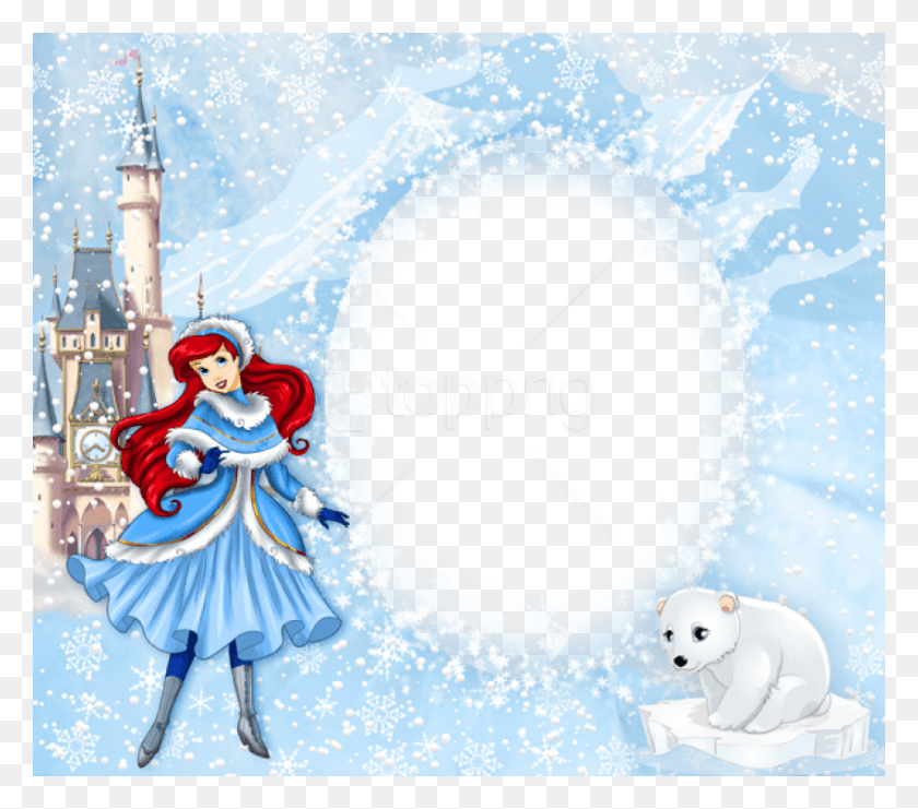 850x743 Png Скачать Бесплатно Best Stock Photos Princess Ariel Winter Winter Frame For Kids, Doll, Toy, Nature Hd