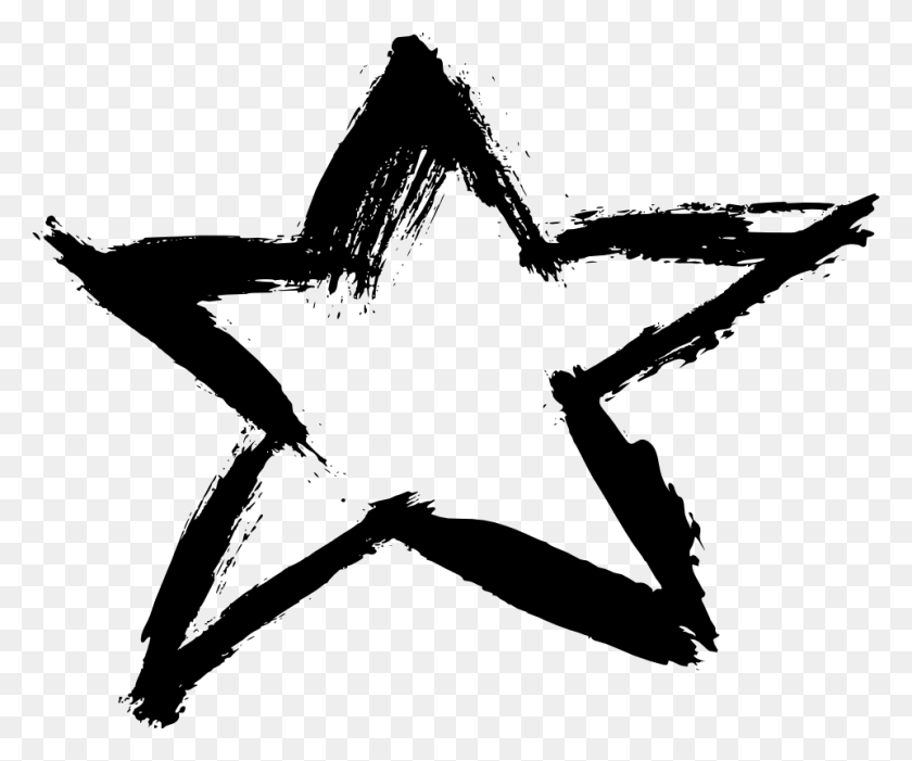 960x790 Free Black And White Stars, Stencil, Bow HD PNG Download