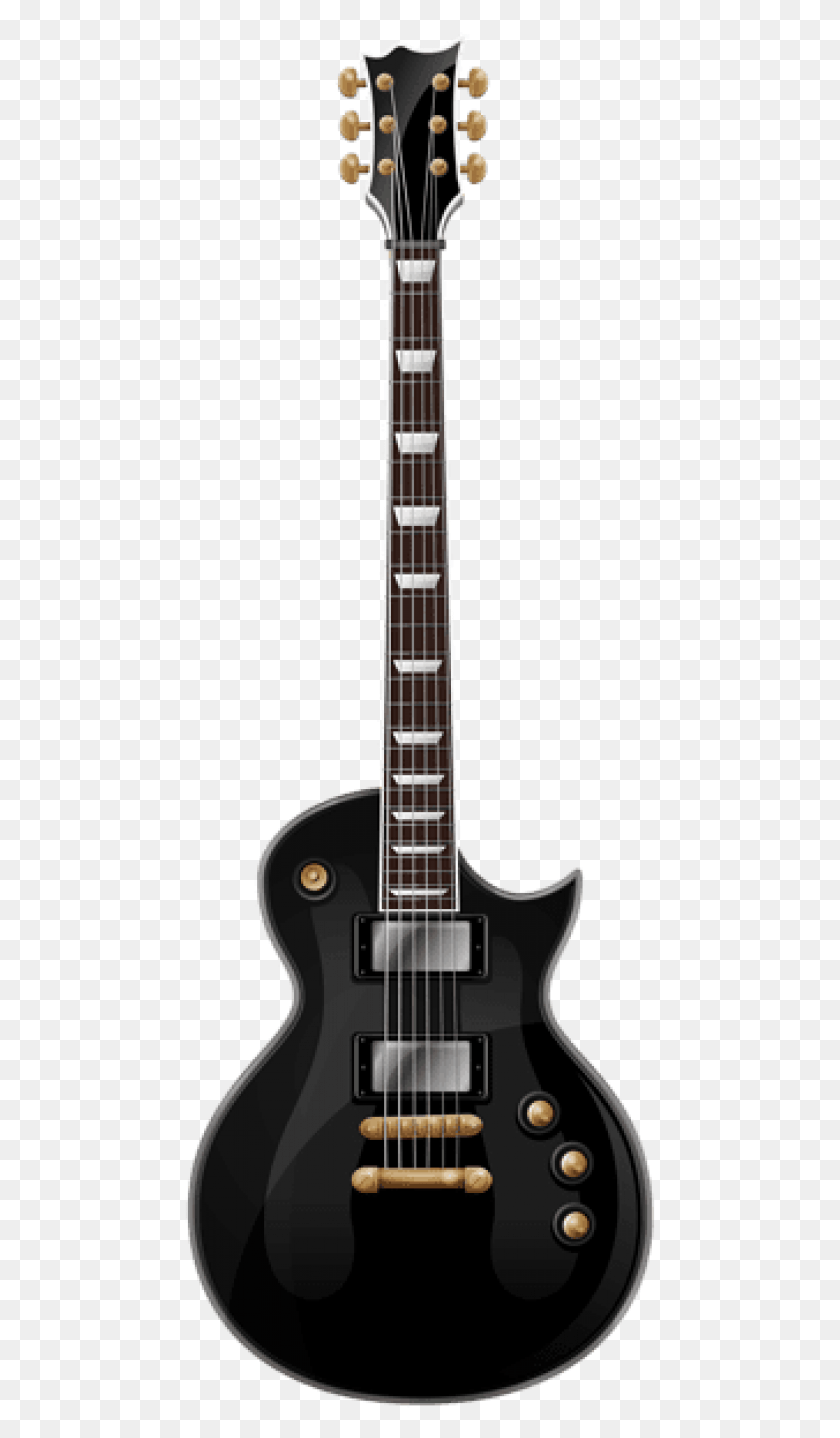 471x1378 Free Black Guitar Images Background Esp Eclipse With Floyd Rose, Leisure Activities, Musical Instrument, Bass Guitar HD PNG Download