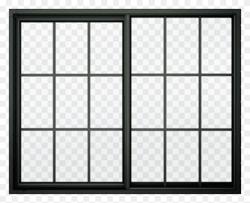 850x680 Free Black Window Frame Images Background Window, Picture Window, Door, Sliding Door HD PNG Download