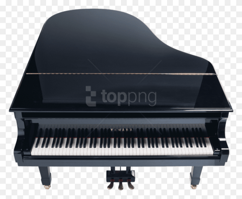 850x690 Free Black Yamaha Piano Images Transparent Grand Piano Transparent Background, Leisure Activities, Musical Instrument, Keyboard HD PNG Download