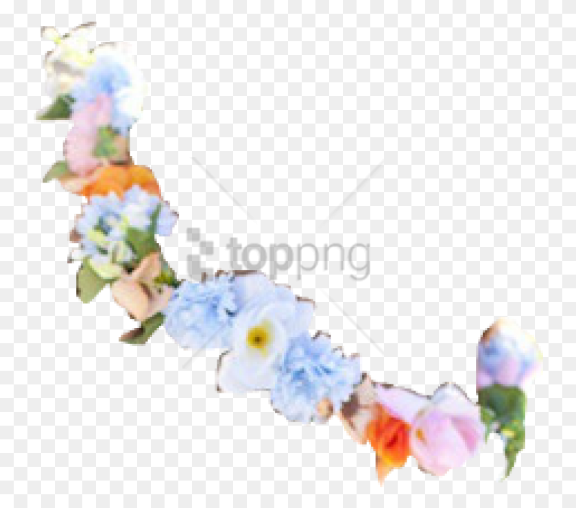 744x680 Free Blue Flower Crown Transparent Image With Bouquet, Plant, Flower, Blossom HD PNG Download