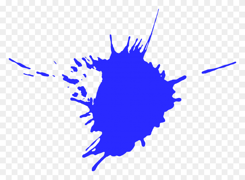 3279x2342 Бесплатное Изображение Всплеска Синей Краской С Прозрачным Изображением Salpicadura De Pintura Azul, Графика, Символ Hd Png Скачать