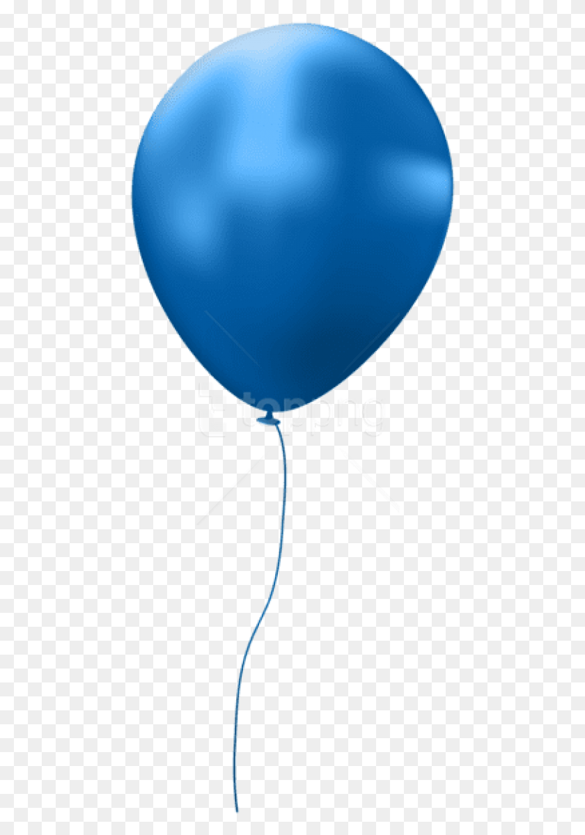 467x1139 Free Blue Single Balloon Images Background Balloon Transparent Background, Ball HD PNG Download