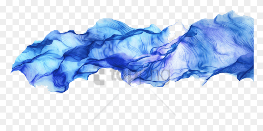 851x392 Free Blue Smoke Effect Image With Transparent Blue Smoke Background, Ice, Outdoors, Nature HD PNG Download