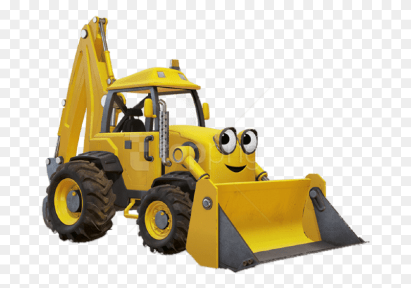674x528 Free Bob The Builder Scoop Clipart Bob The Builder Scoop Transparent, Bulldozer, Tractor, Vehicle HD PNG Download