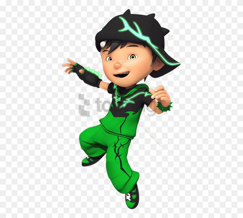 415x696 Free Boboiboy Character Thorn Clipart Boboiboy Thorn, Elf, Green, Person HD PNG Download