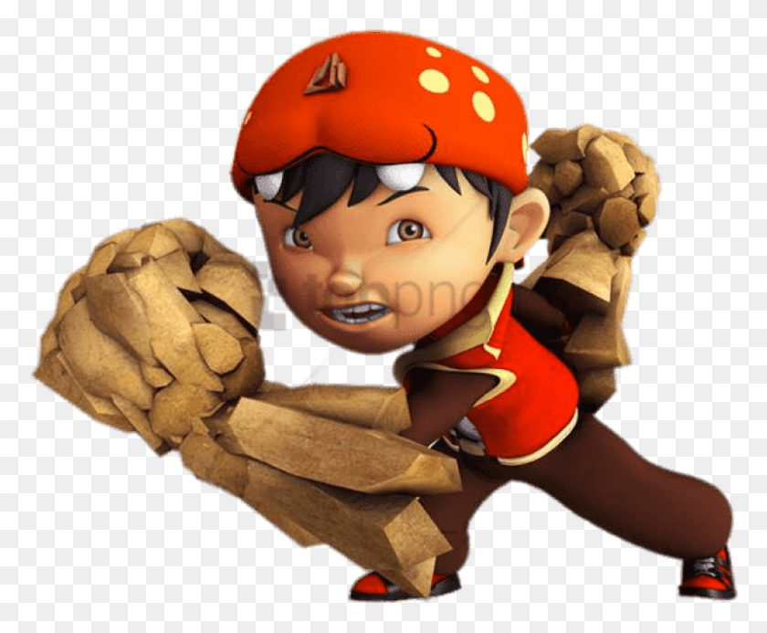 800x650 Free Boboiboy With Wooden Fists Clipart Boboiboy, Super Mario, Person, Human HD PNG Download