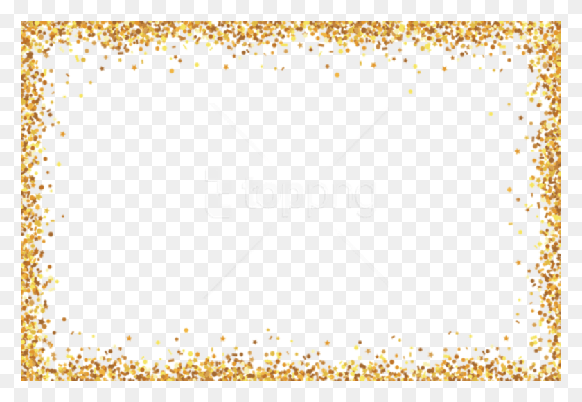 850x567 Free Border Frame Decoration Clipart Flower Frame, Confetti, Paper HD PNG Download