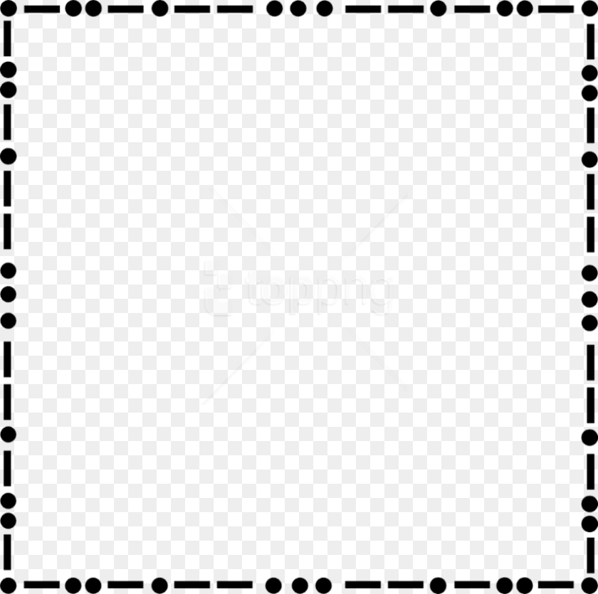 850x845 Free Border Free Stock Photo Illustration Of A Clip Art Borders Dots, Page, Text PNG