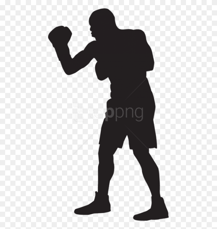 471x827 Free Boxer Silhouette Boxer Clip Art, Person, Human HD PNG Download