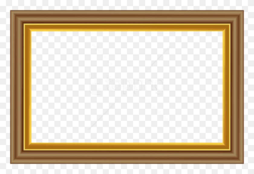 850x563 Free Brown Gold Frame Background Best Stock Photos Goldener Rahmen, Text, Monitor, Screen HD PNG Download