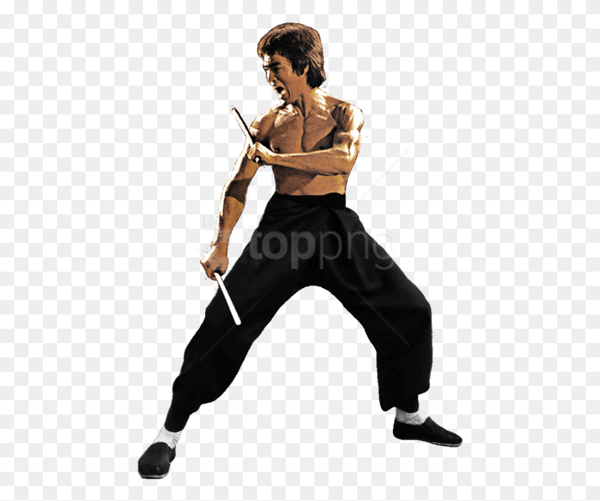 457x641 Free Bruce Lee, Ninja, Person, Human HD PNG Download