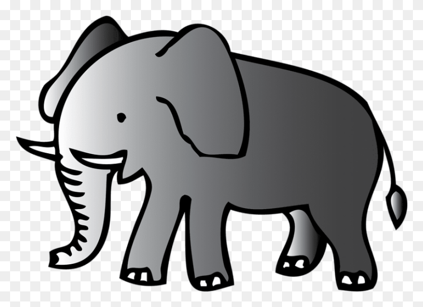 850x601 Free Cafepress Personalized Elephant Baby Elephant Clipart, Wildlife, Mammal, Animal HD PNG Download