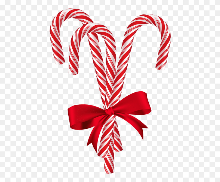468x637 Free Candy Canes With Red Bow Christmas Candy Stick, Sweets, Food, Confectionery HD PNG Download