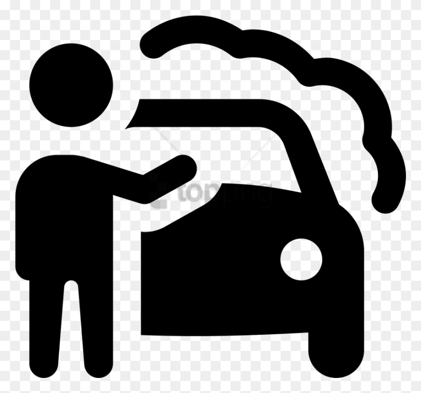 850x790 Free Car Cleaning Icon, Hammer, Tool, Stencil HD PNG Download
