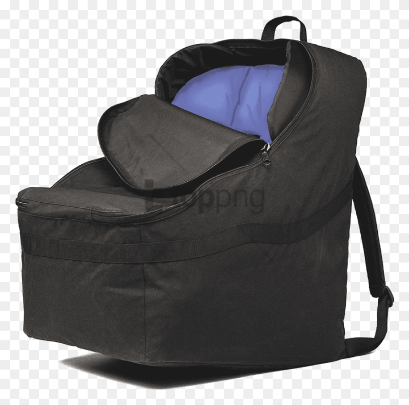 850x843 Free Car Seat Travel Bag Image With Transparent Padded Car Seat Bag, Furniture, Backpack, Cradle HD PNG Download
