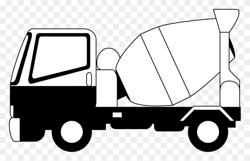 931x575 Free Cement Mixer Cliparts Clip Art Concrete Mixer Truck Clipart, Vehicle, Transportation, Van HD PNG Download
