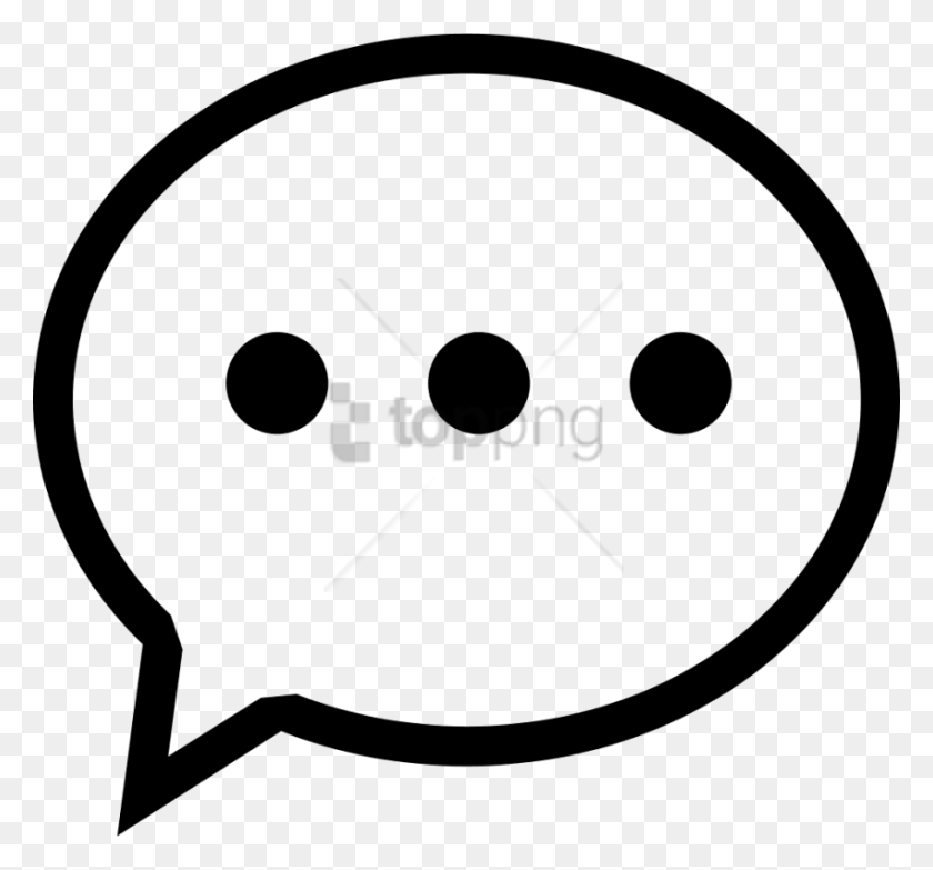 850x788 Free Chat Icon Comments Chat Icon, Stencil, Text, Label Descargar Hd Png